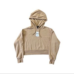 Forever 21 Beige Crop Athletic Pullover